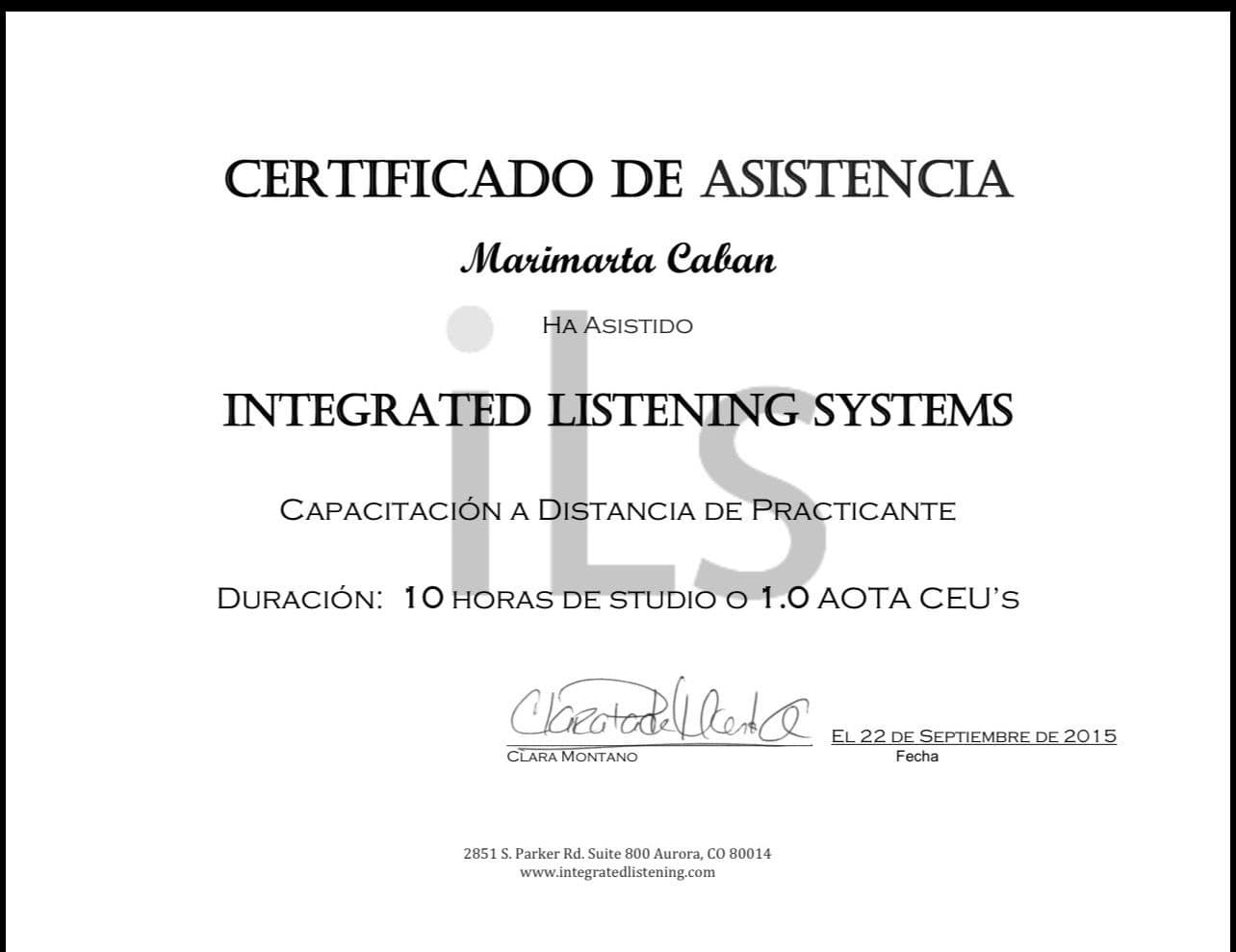 Certificación ILS